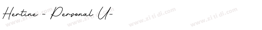 Hertine - Personal U字体转换
